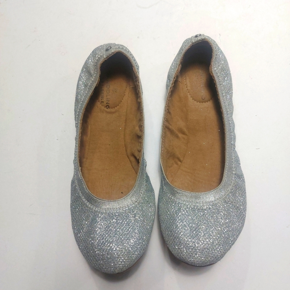 BANDOLINO Silver Glitter Ballet Flats Size 7